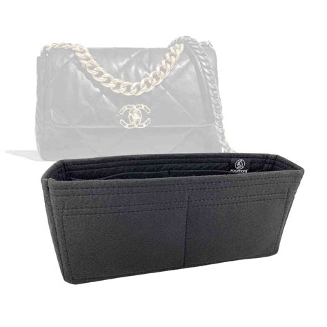 chanel 19 flap bag organizer|chanel 19 bag sizes.